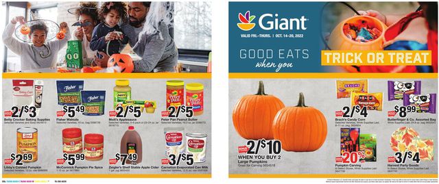 Giant Food Ad from 10/14/2022