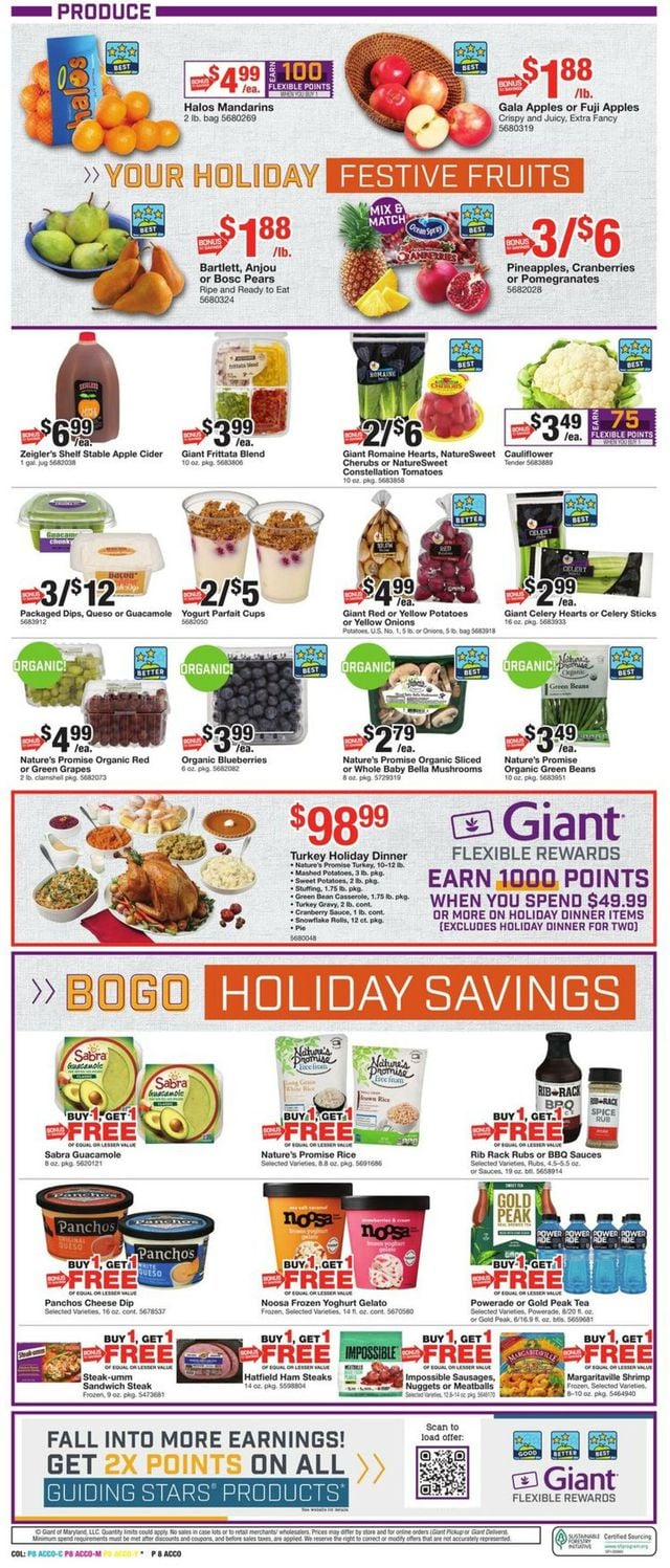 Giant Food Ad from 11/04/2022