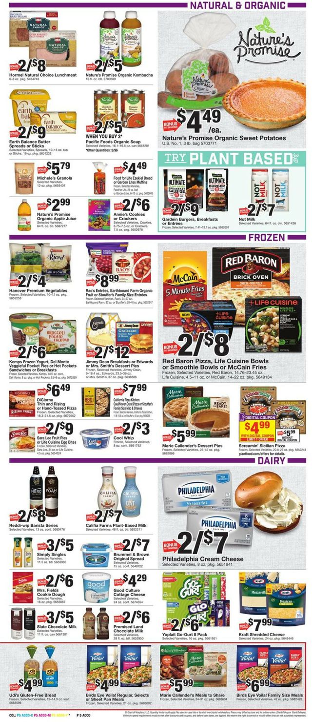 Giant Food Ad from 11/11/2022