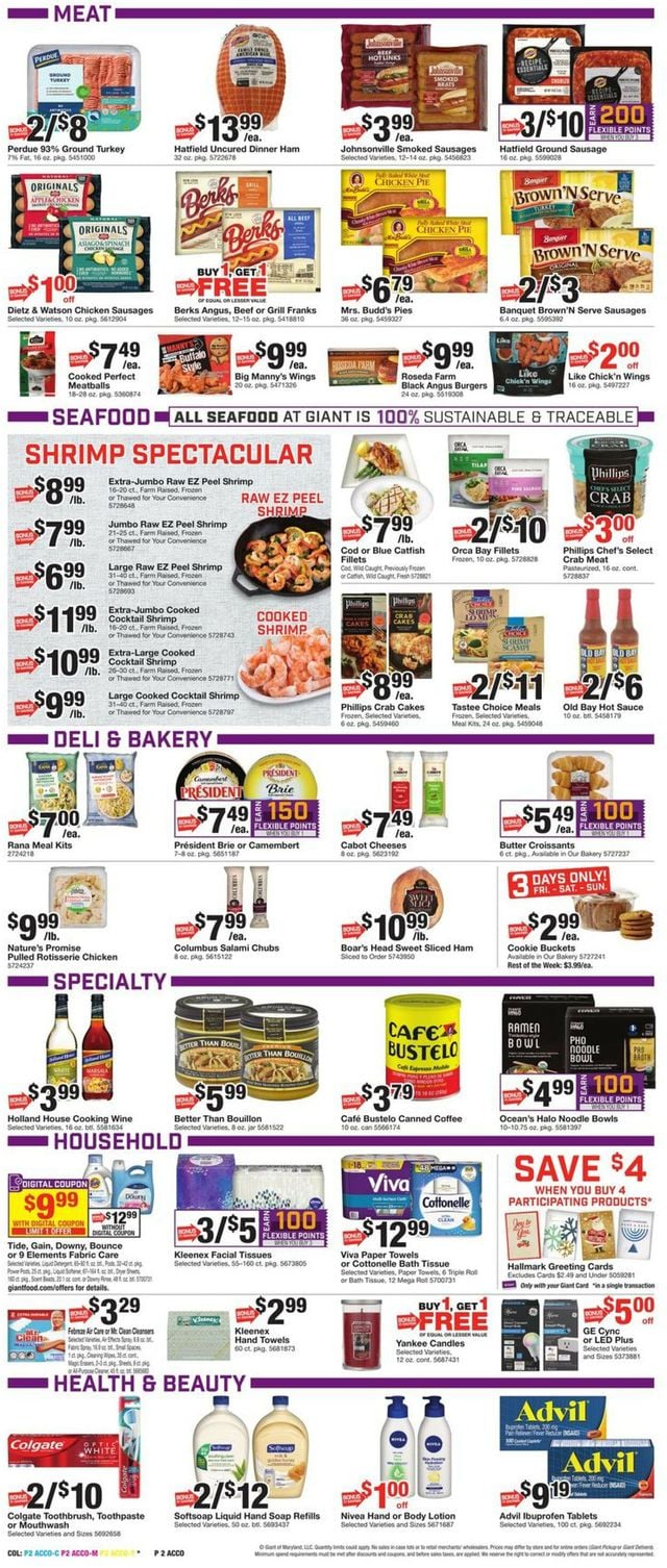 Giant Food Ad from 11/25/2022
