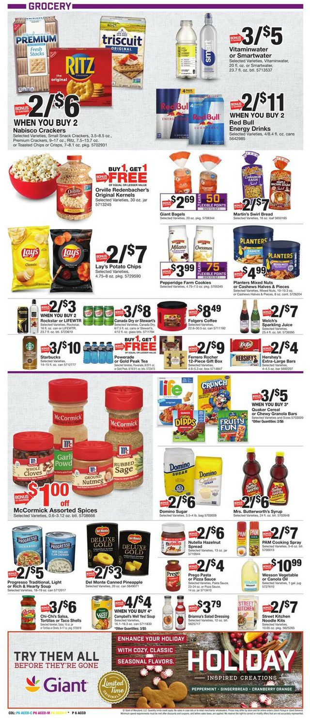 Giant Food Ad from 12/02/2022