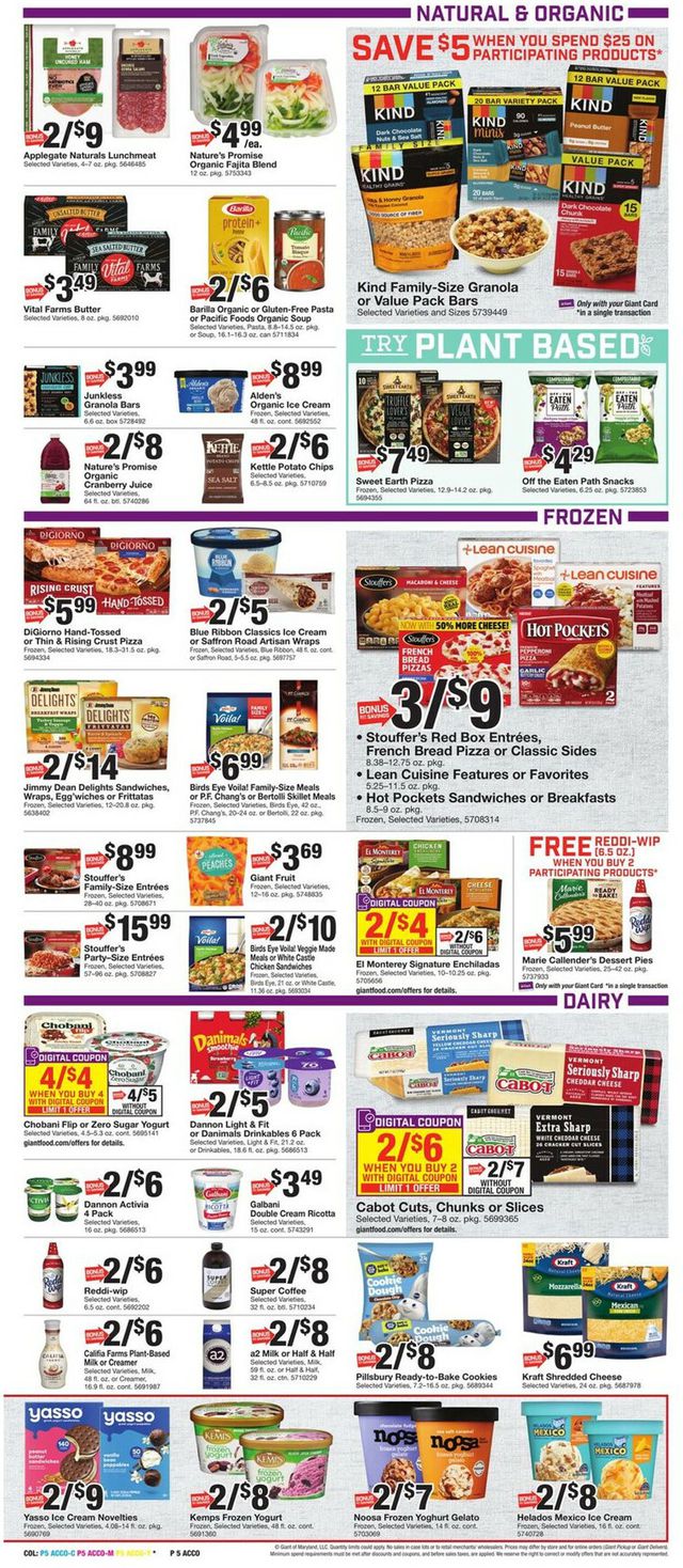 Giant Food Ad from 12/09/2022