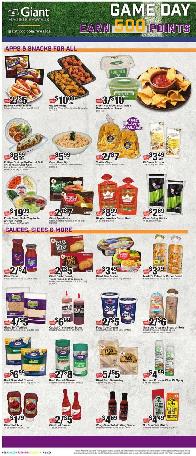 Giant Food Ad from 01/20/2023
