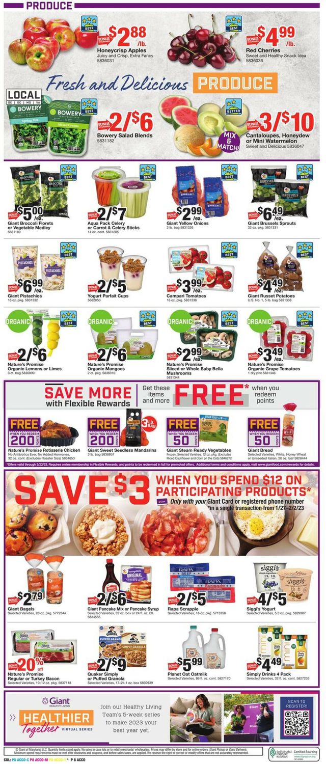 Giant Food Ad from 01/27/2023