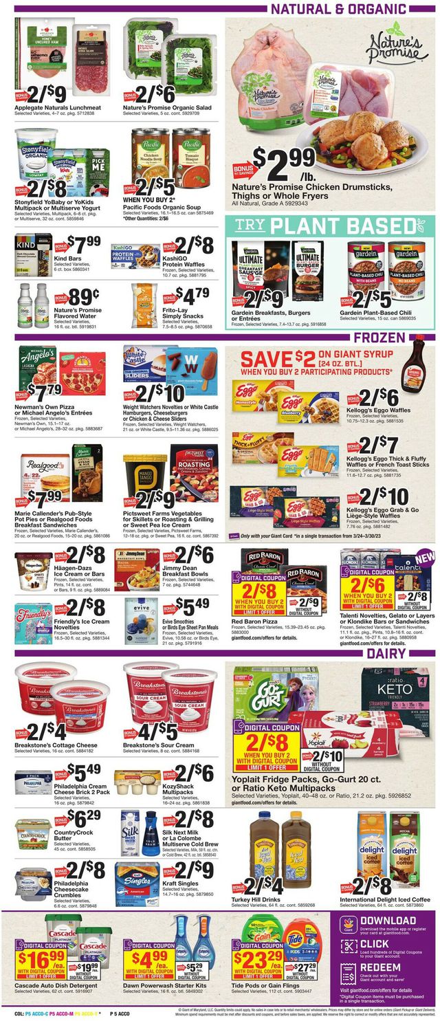 Giant Food Ad from 03/24/2023