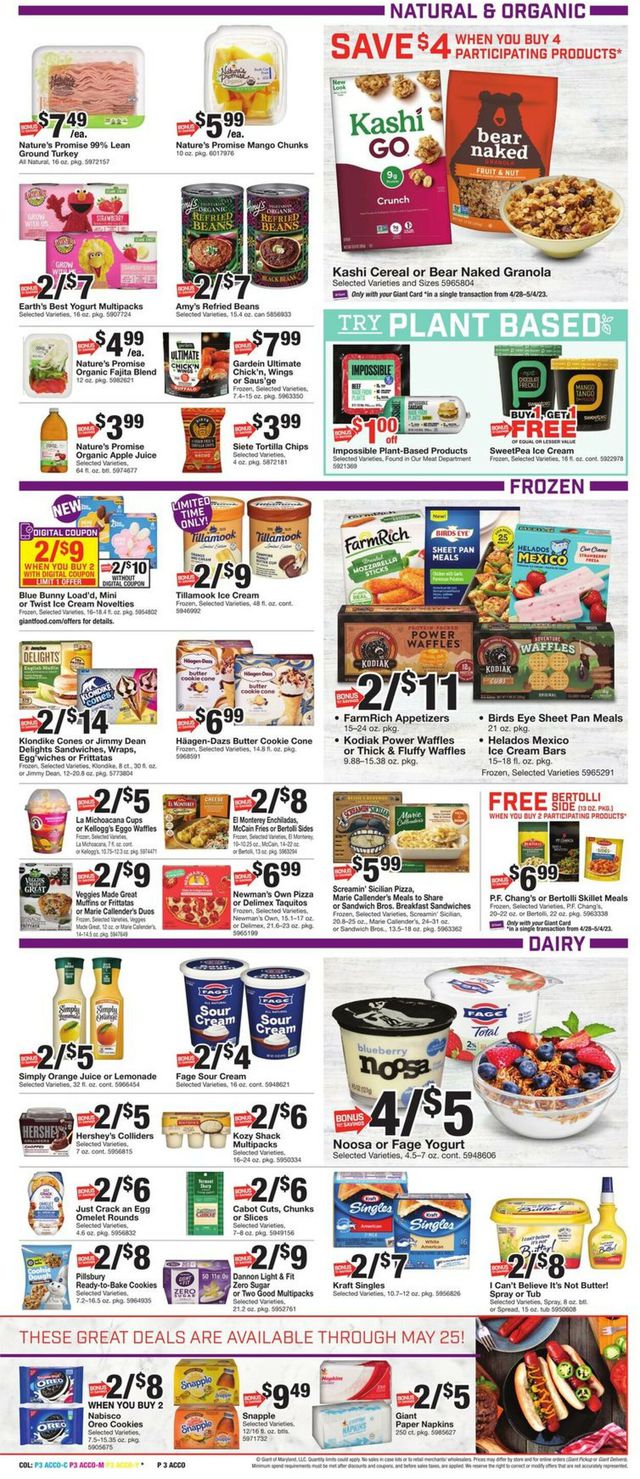 Giant Food Ad from 04/28/2023