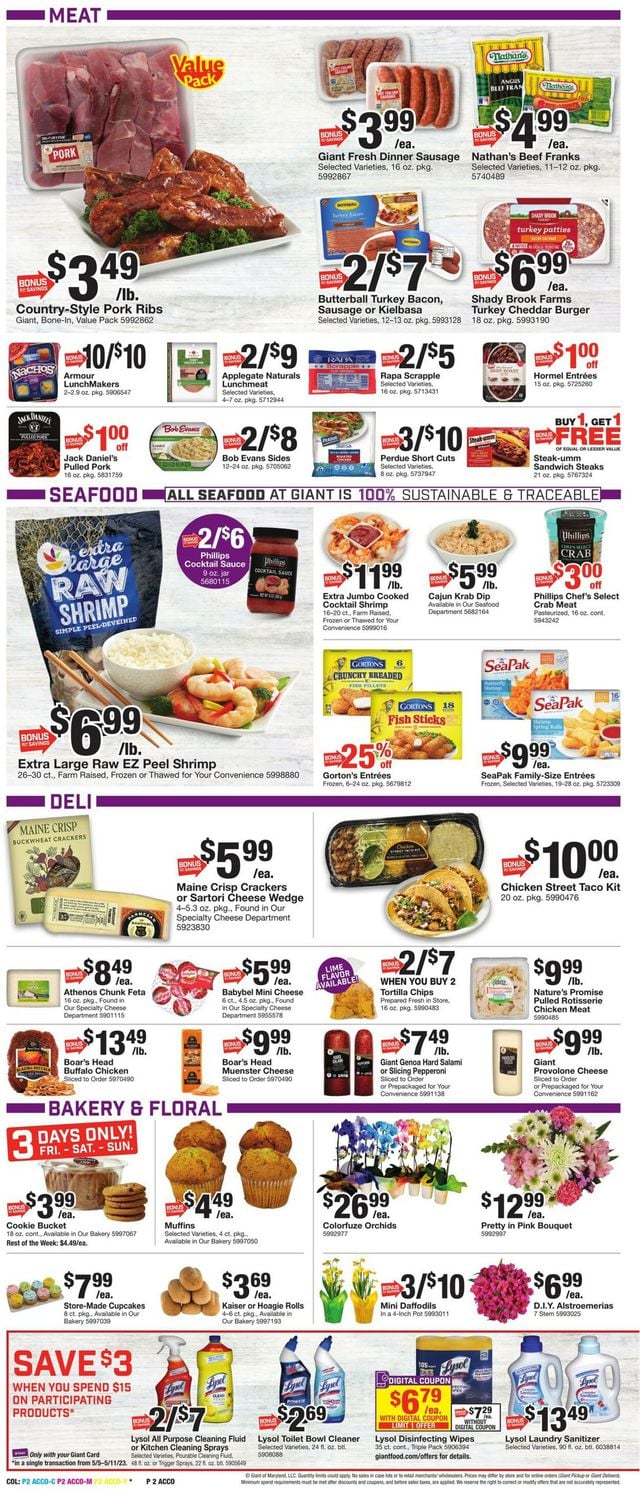 Giant Food Ad from 05/05/2023