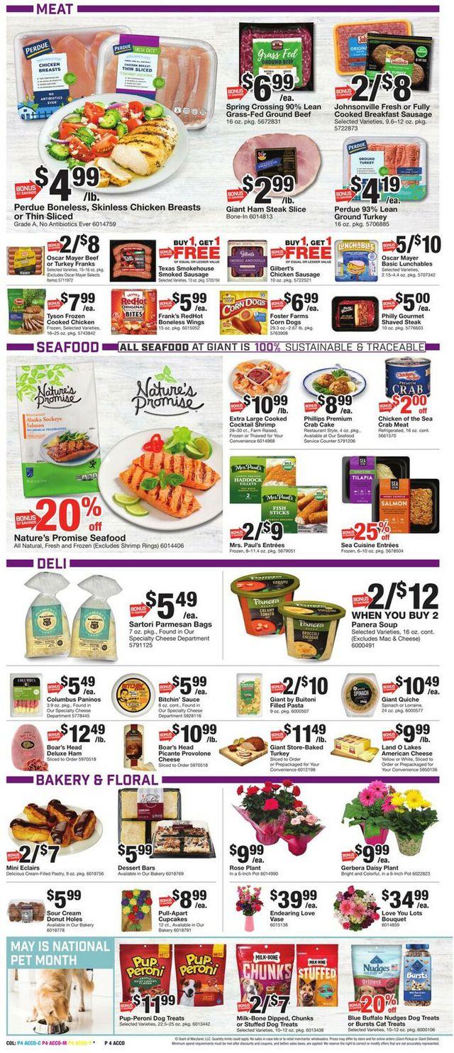 Giant Food Ad from 05/12/2023