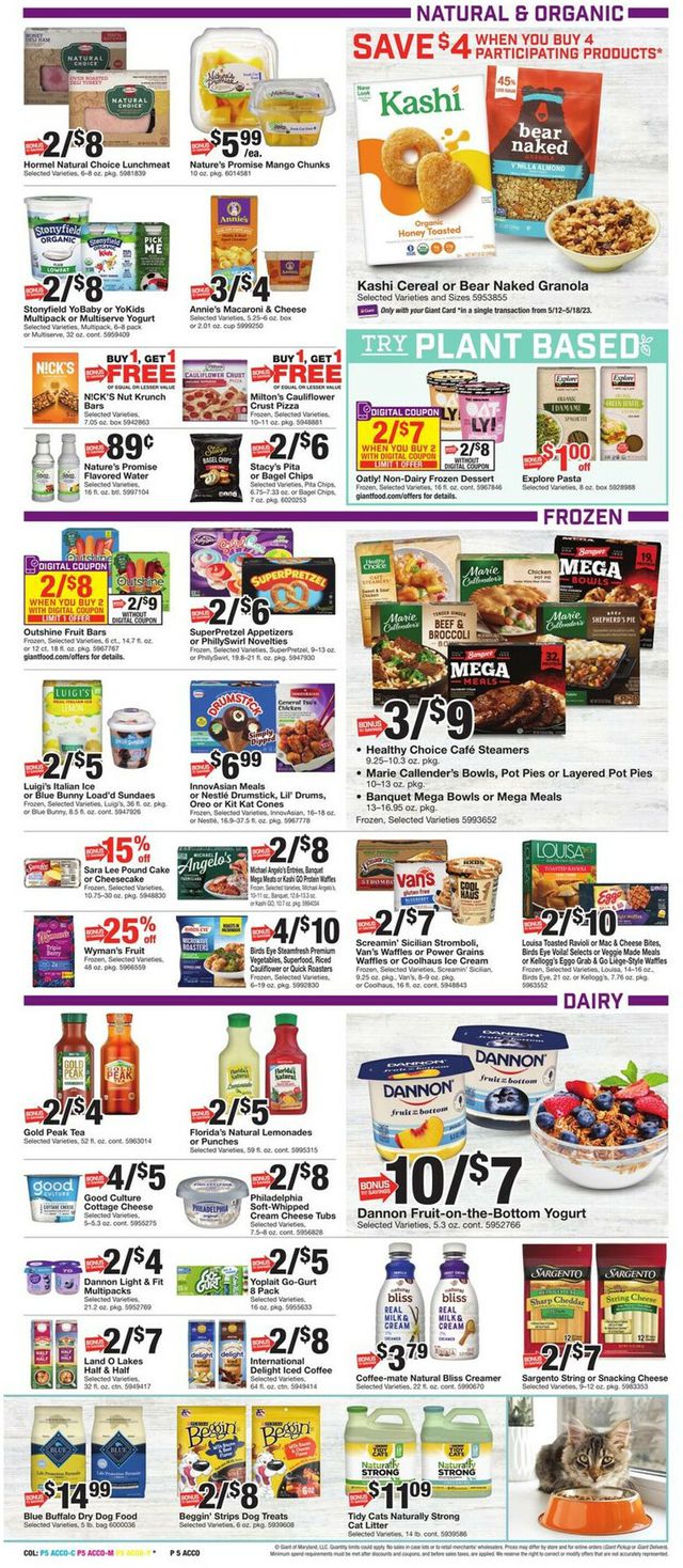 Giant Food Ad from 05/12/2023