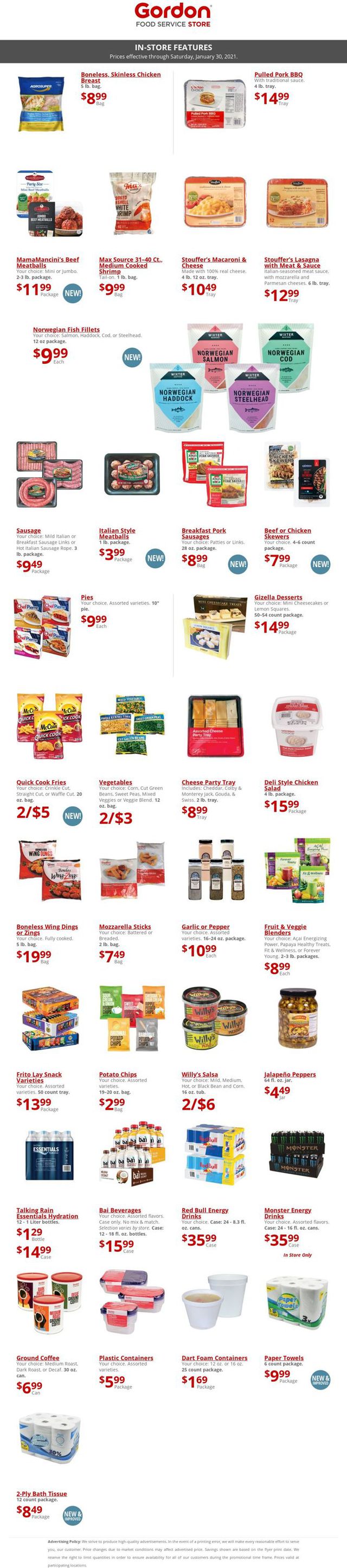 Gordon Food Service Store Ad from 11/02/2020