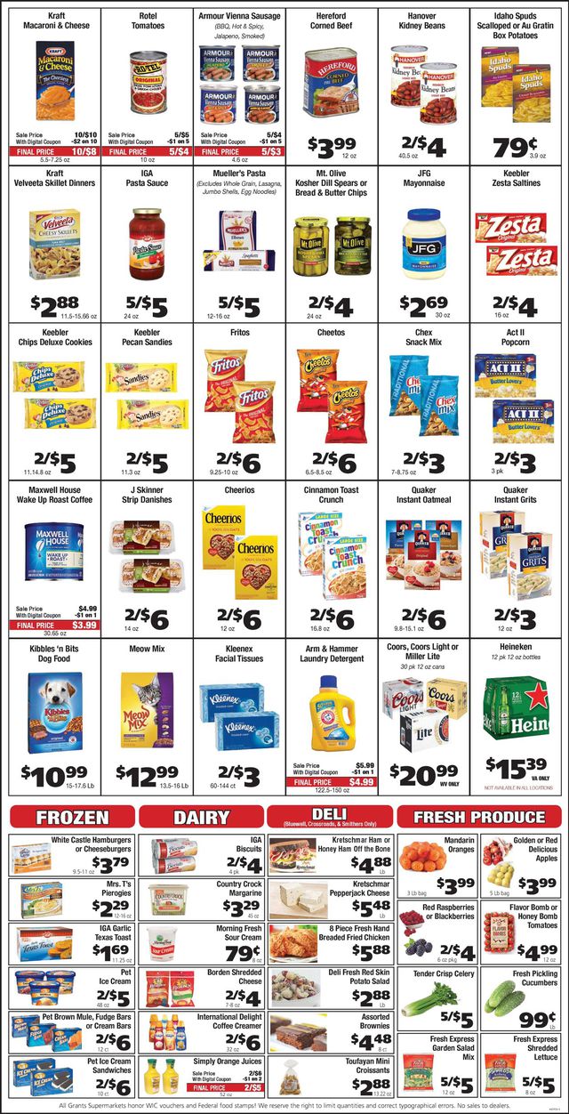 Grant's Supermarket Ad from 12/02/2020