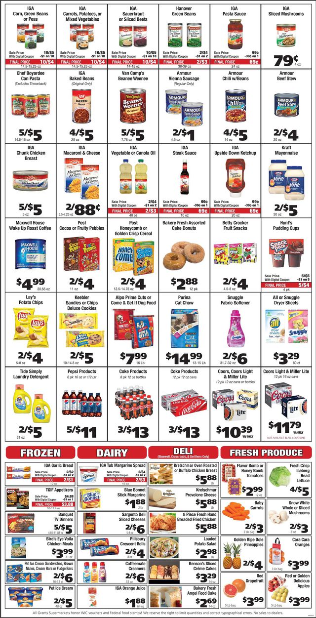 Grant's Supermarket Ad from 01/06/2021