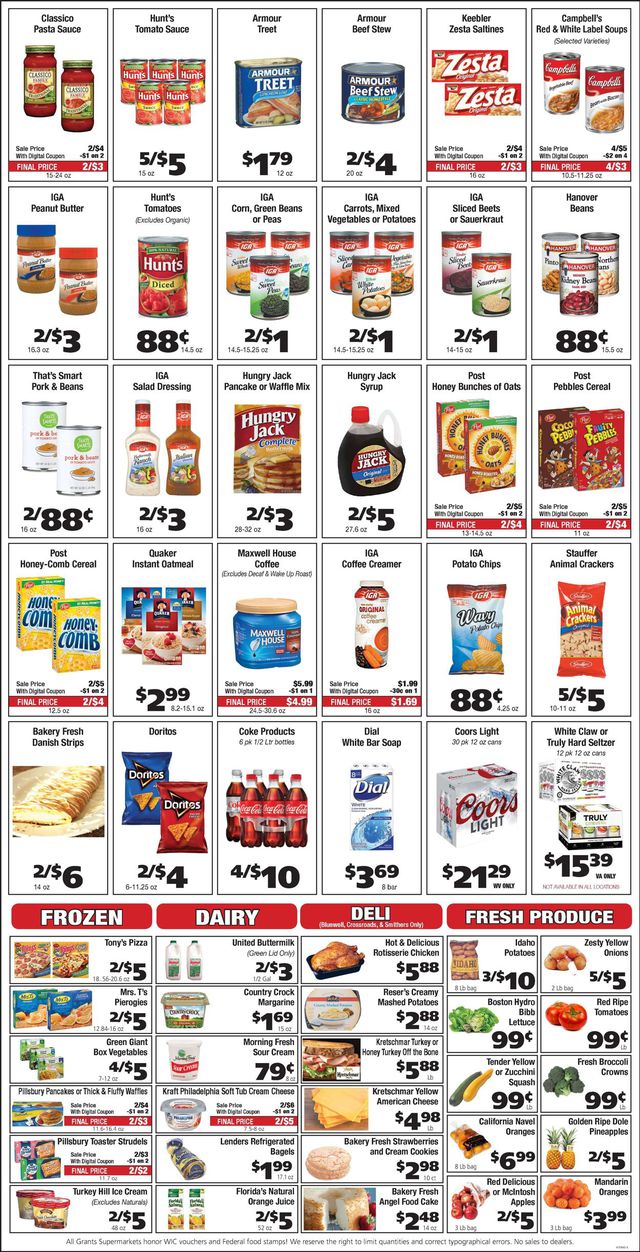 Grant's Supermarket Ad from 02/24/2021