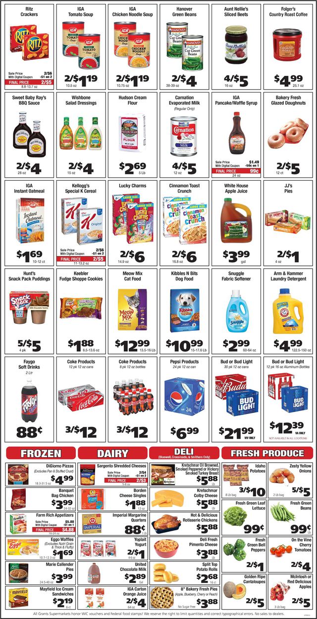 Grant's Supermarket Ad from 03/10/2021