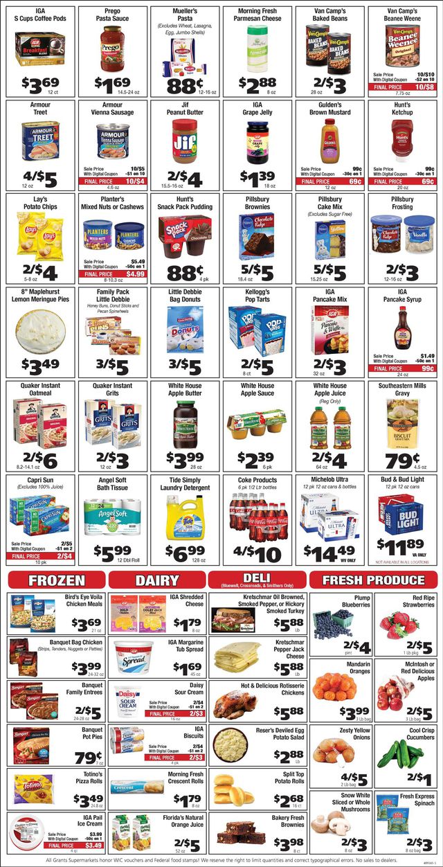 Grant's Supermarket Ad from 04/07/2021