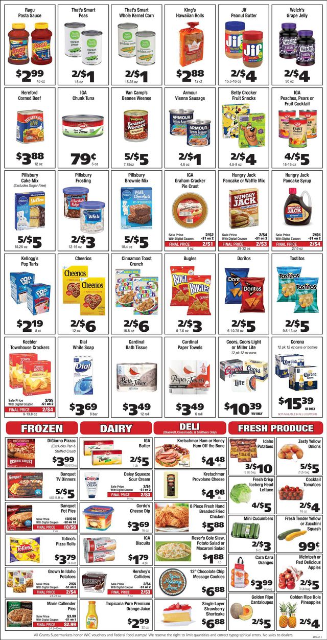 Grant's Supermarket Ad from 05/05/2021