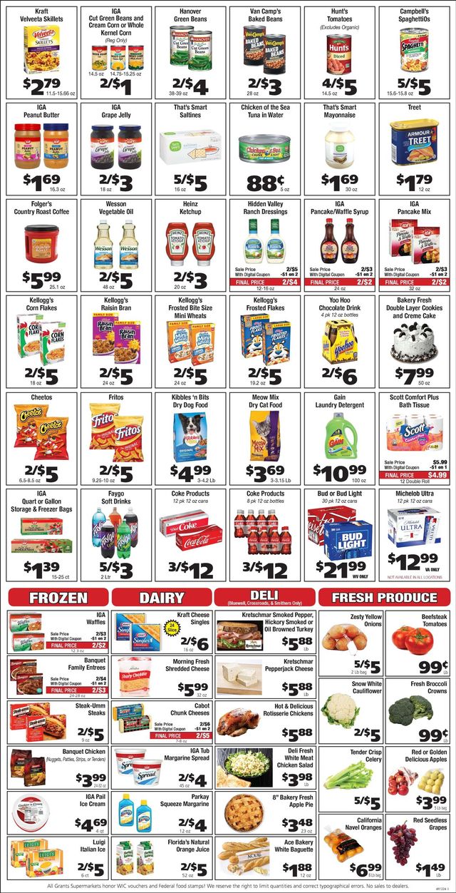 Grant's Supermarket Ad from 05/12/2021