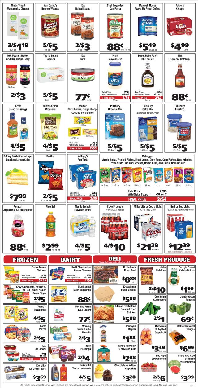 Grant's Supermarket Ad from 07/28/2021
