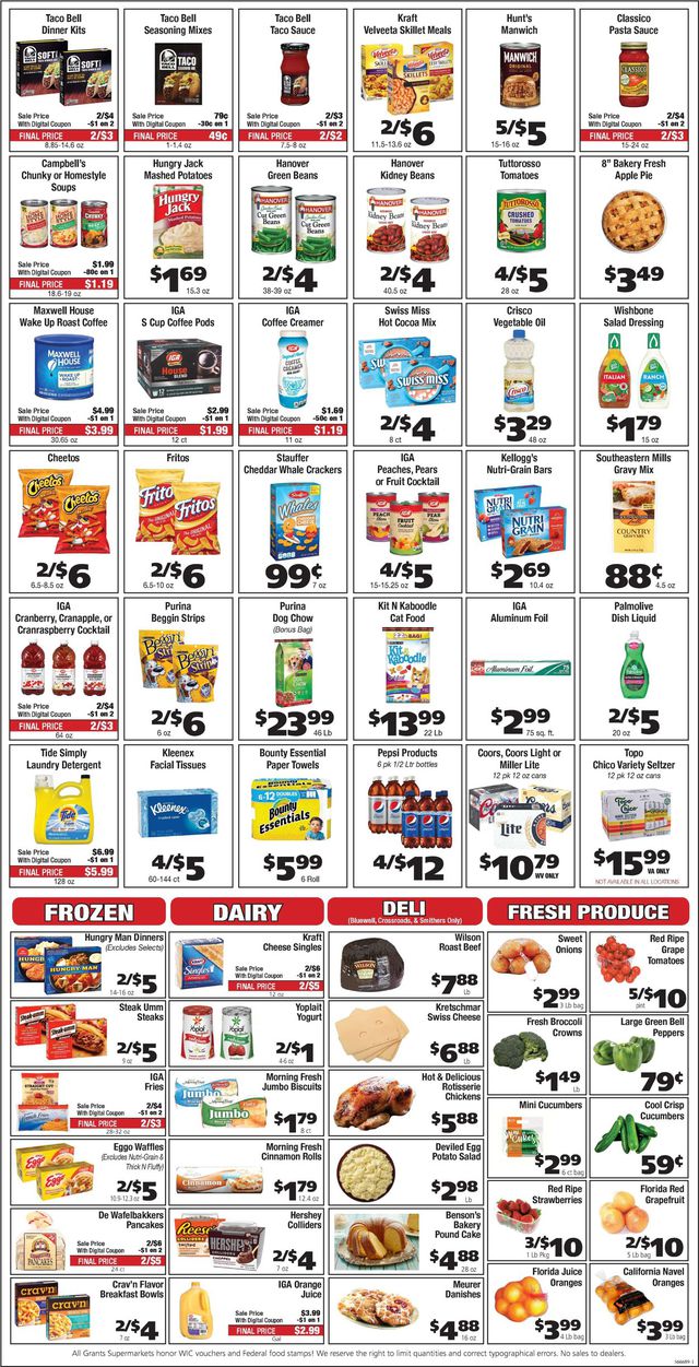 Grant's Supermarket Ad from 01/12/2022