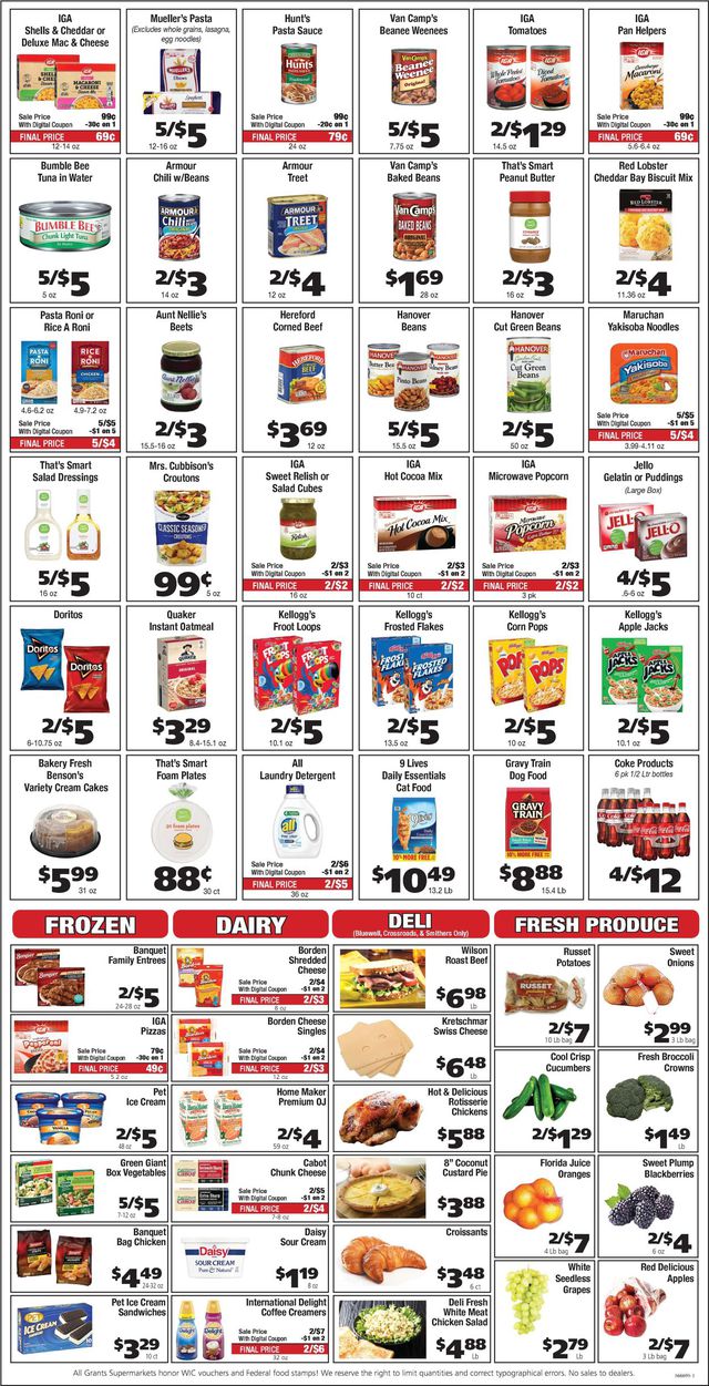 Grant's Supermarket Ad from 01/26/2022
