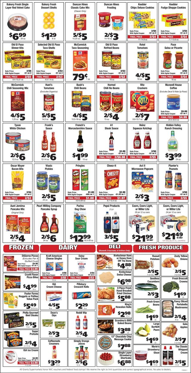 Grant's Supermarket Ad from 02/09/2022