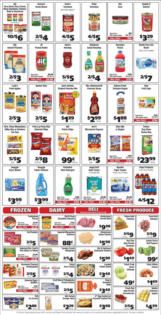 Grant's Supermarket Ad from 03/16/2022