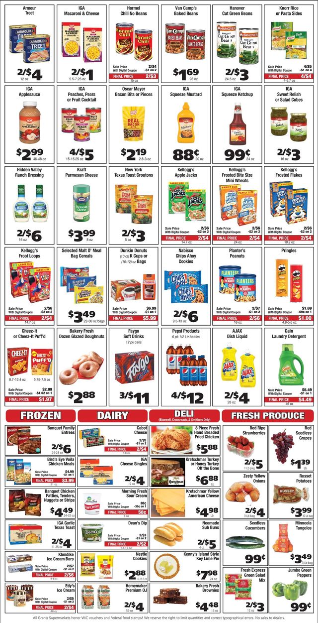 Grant's Supermarket Ad from 03/23/2022