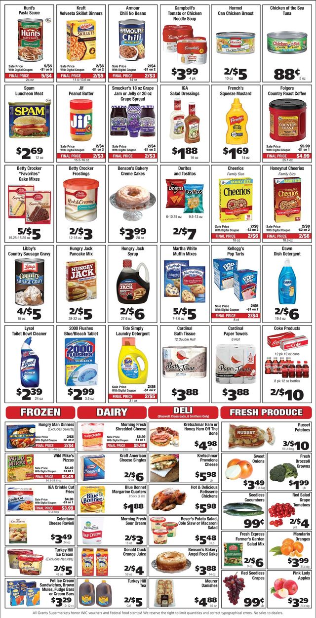 Grant's Supermarket Ad from 03/30/2022