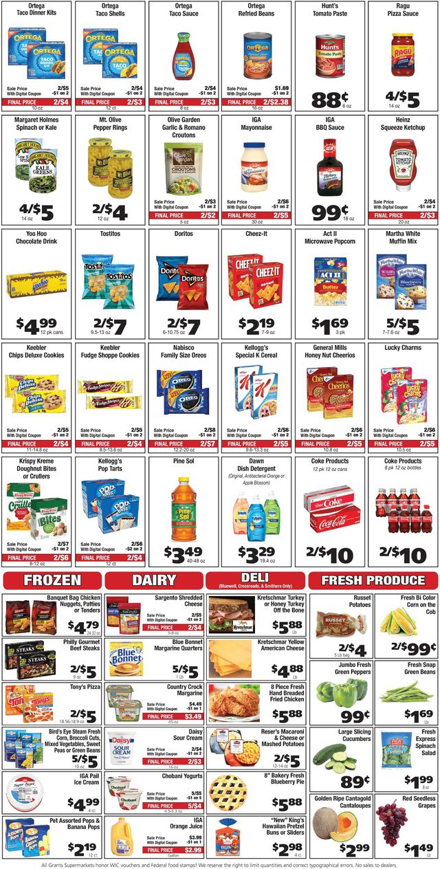 Grant's Supermarket Ad from 04/20/2022