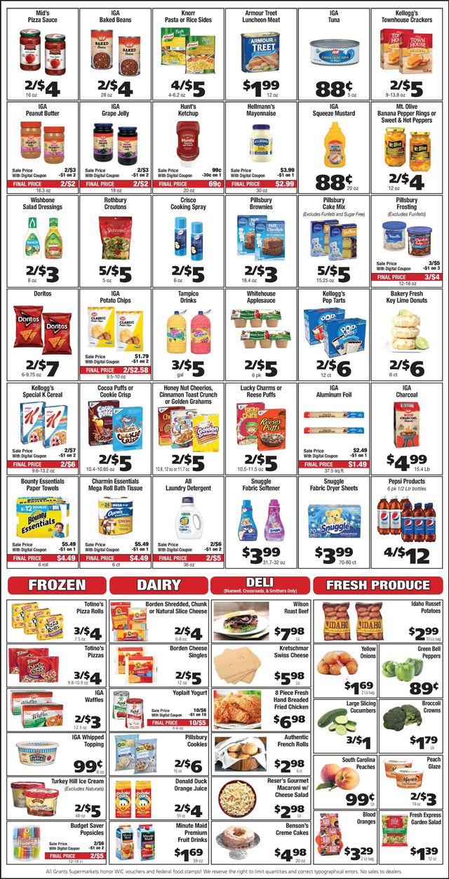 Grant's Supermarket Ad from 06/22/2022
