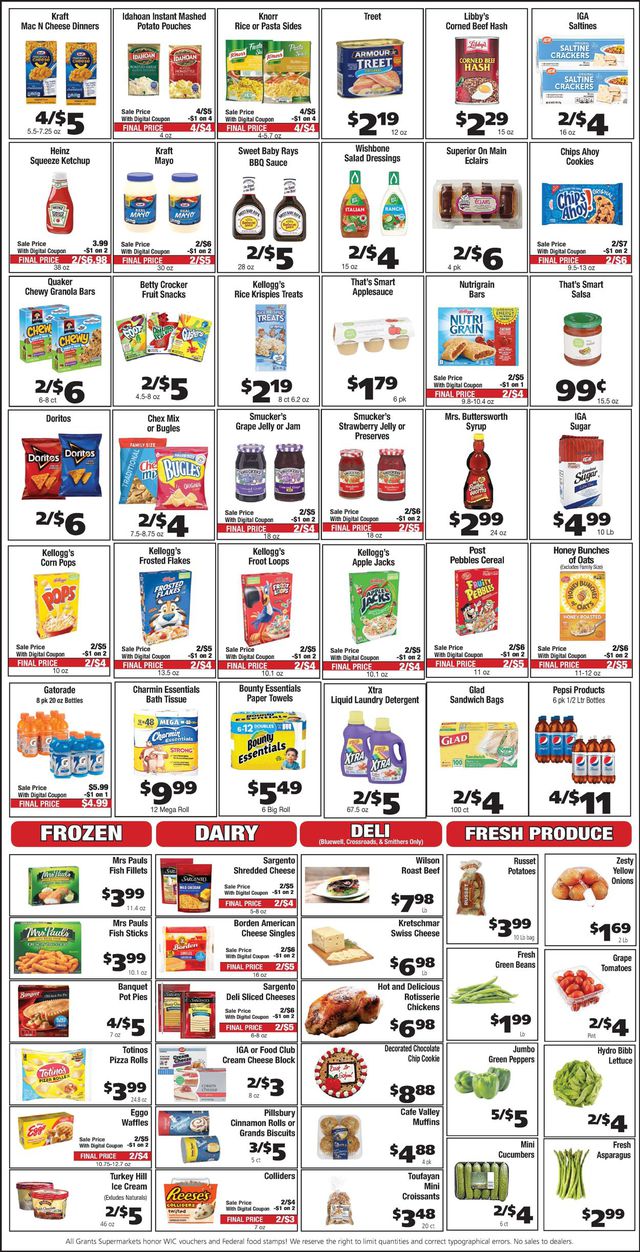 Grant's Supermarket Ad from 08/03/2022
