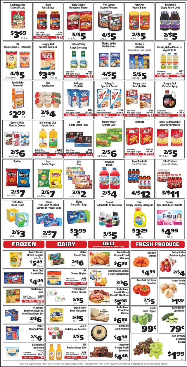 Grant's Supermarket Ad from 08/10/2022