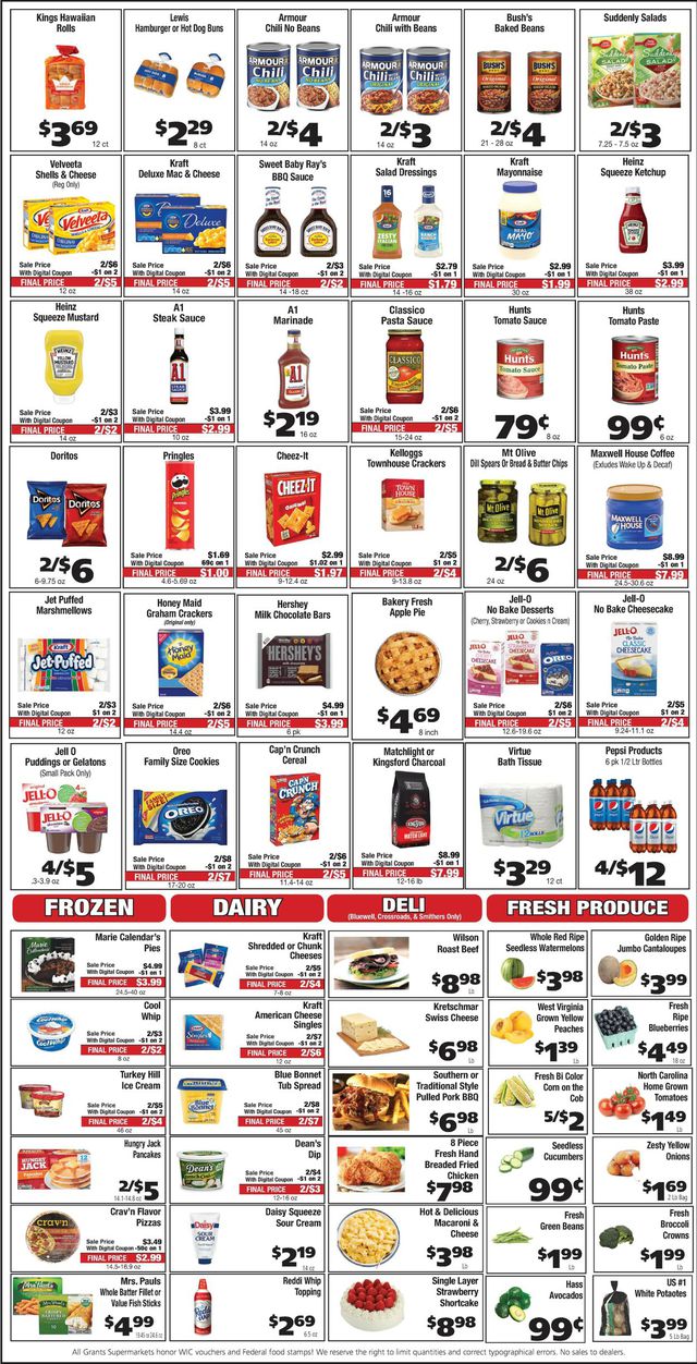Grant's Supermarket Ad from 08/31/2022