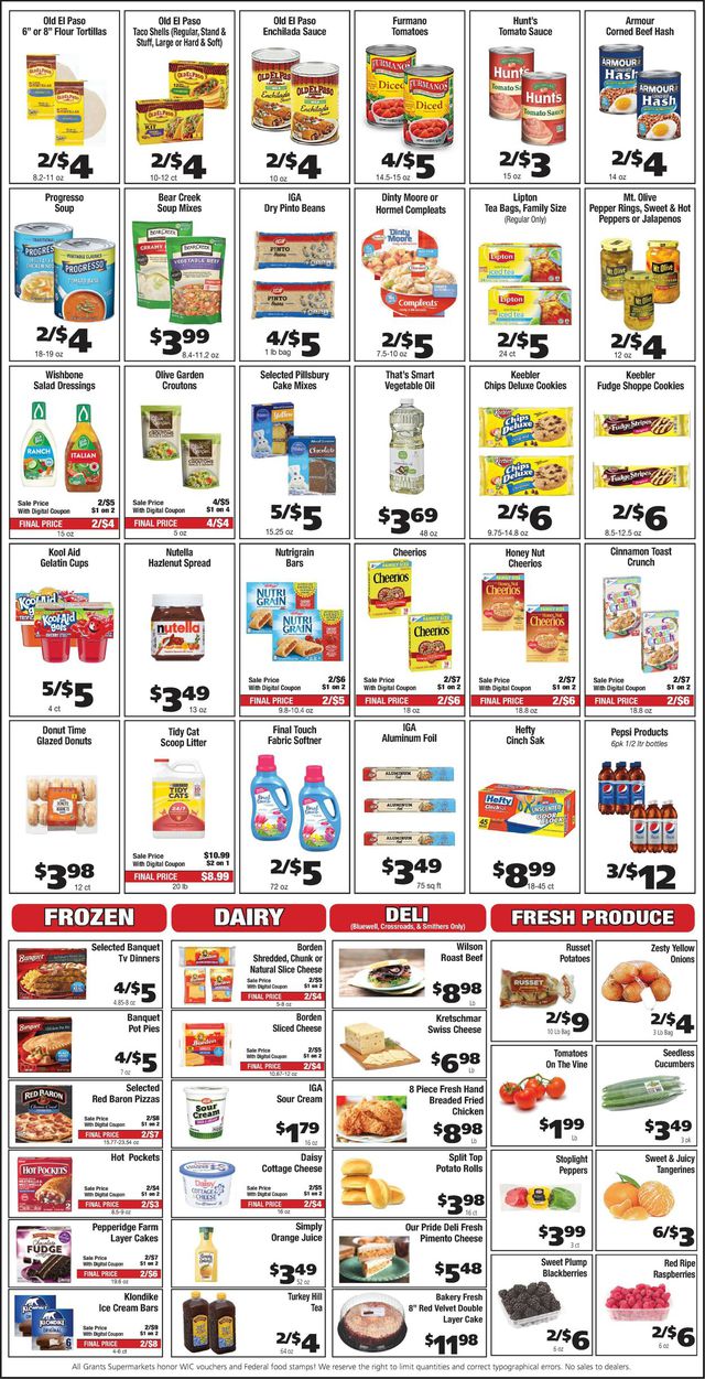 Grant's Supermarket Ad from 11/30/2022