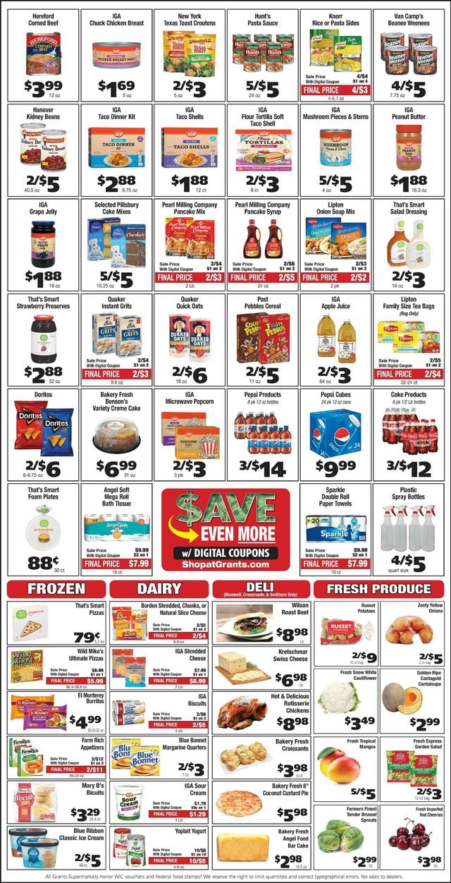 Grant's Supermarket Ad from 01/25/2023