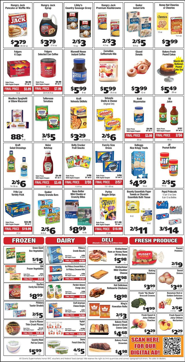Grant's Supermarket Ad from 03/01/2023