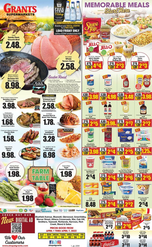 Grant's Supermarket Ad from 04/01/2023