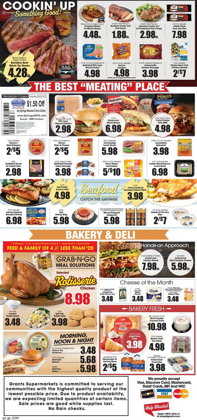 Grant's Supermarket Ad from 04/22/2023