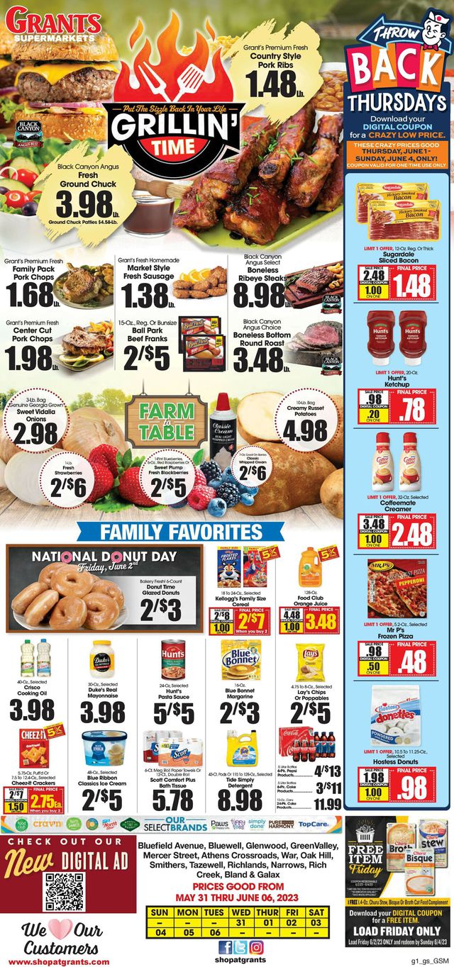 Grant's Supermarket Ad from 05/31/2023