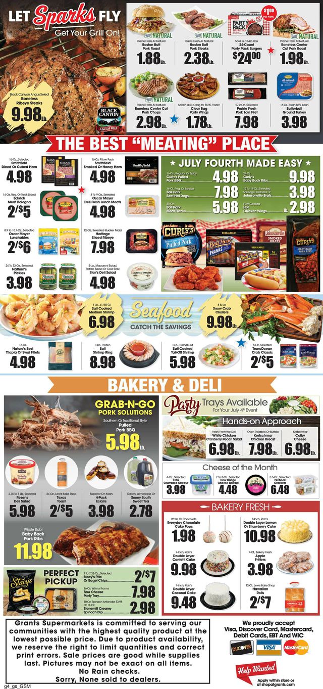 Grant's Supermarket Ad from 06/28/2023