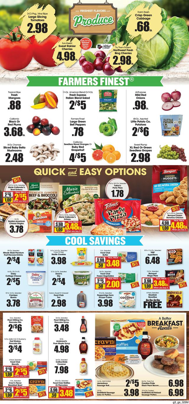 Grant's Supermarket Ad from 07/05/2023