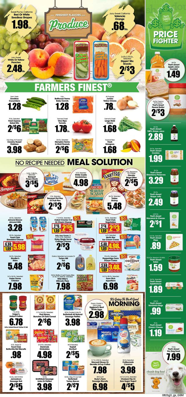 Grant's Supermarket Ad from 08/23/2023