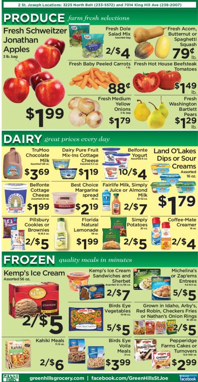 Green Hills Grocery Ad from 09/30/2020