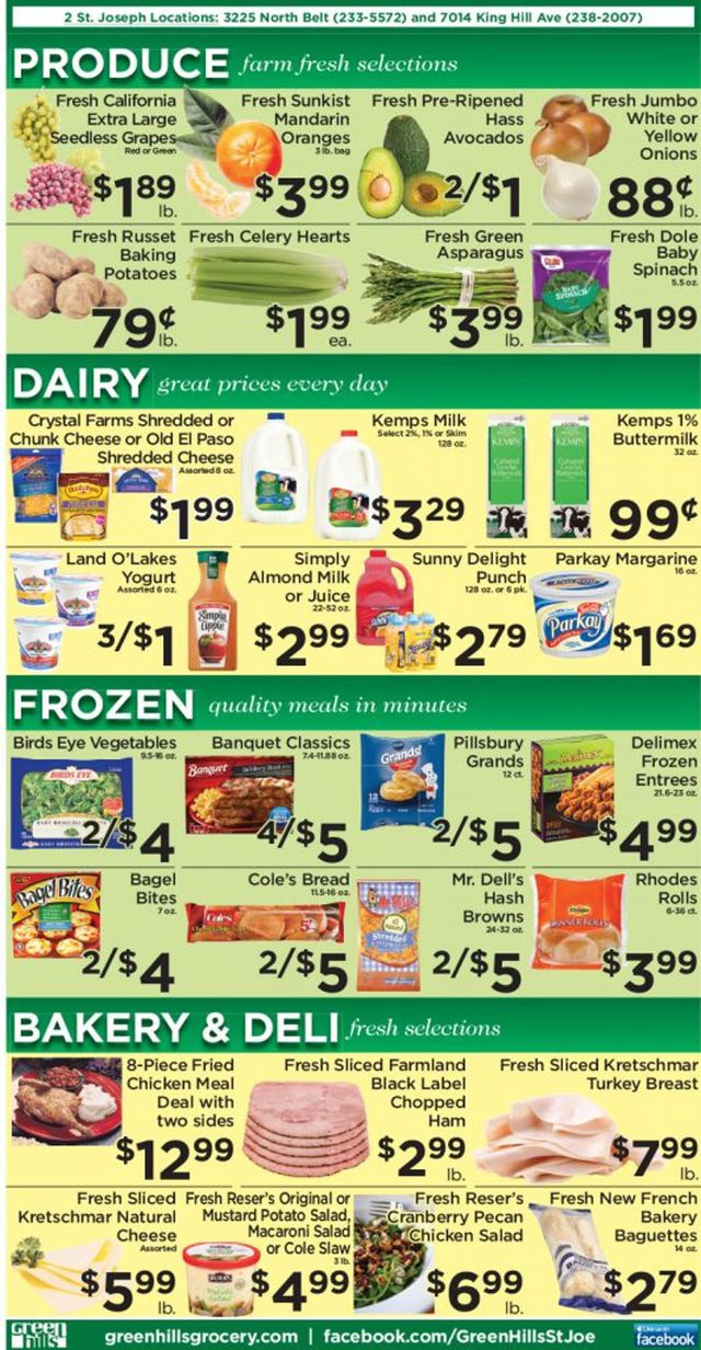 Green Hills Grocery Ad from 12/09/2020