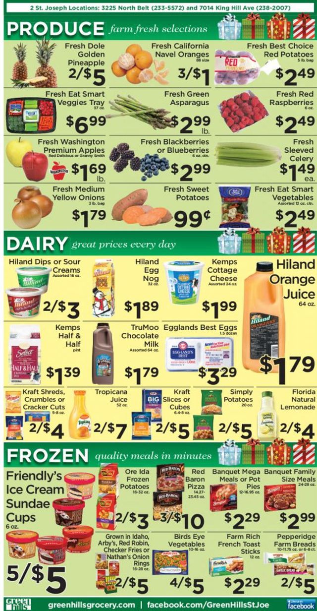 Green Hills Grocery Ad from 12/23/2020