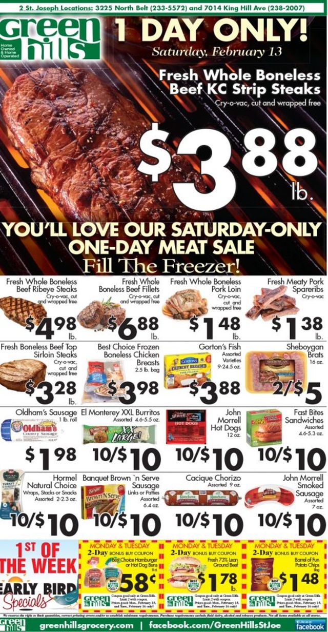 Green Hills Grocery Ad from 02/12/2021