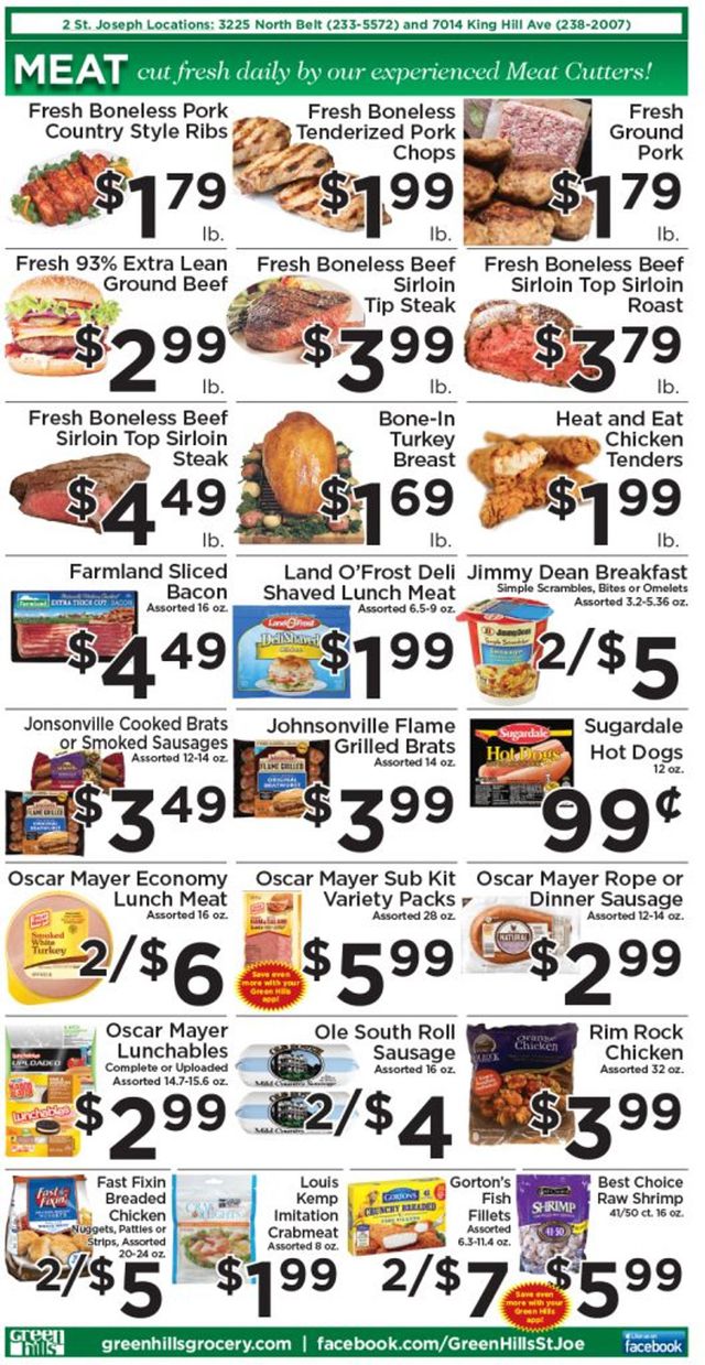 Green Hills Grocery Ad from 03/17/2021