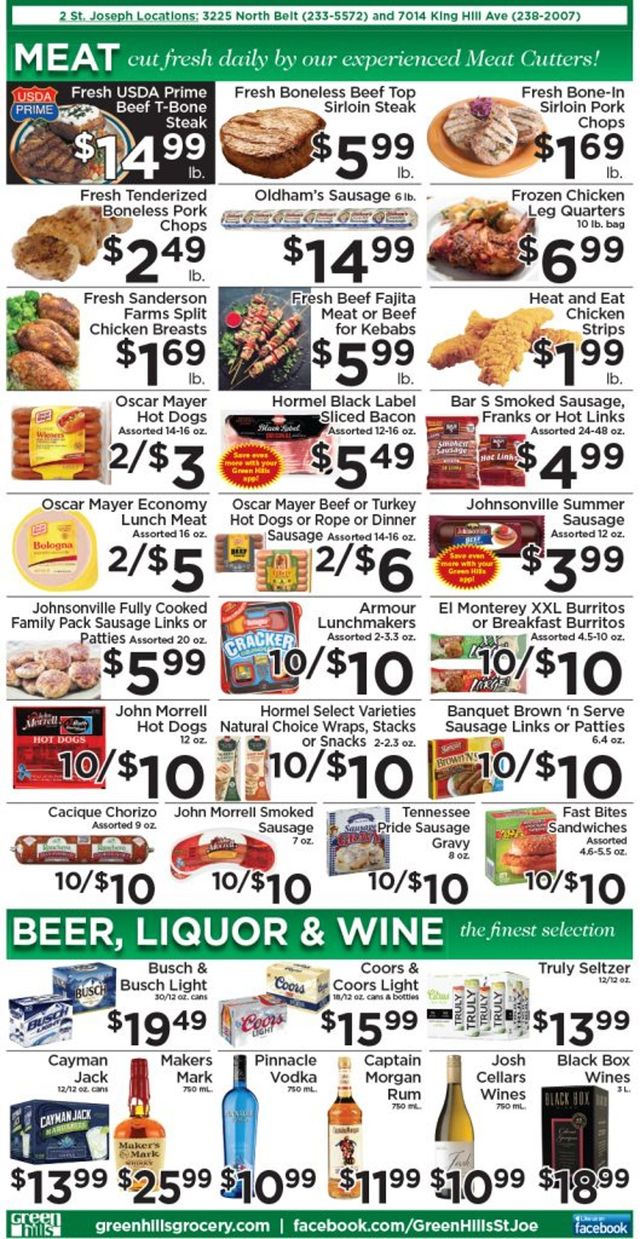 Green Hills Grocery Ad from 05/21/2021