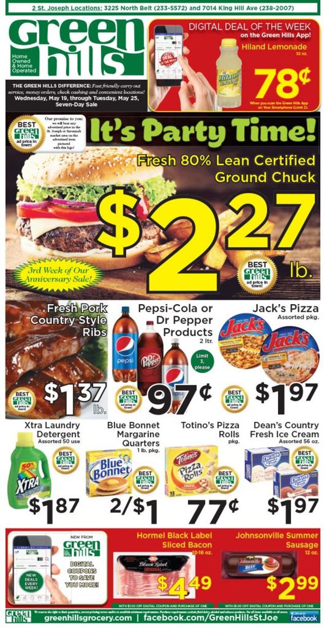 Green Hills Grocery Ad from 05/26/2021