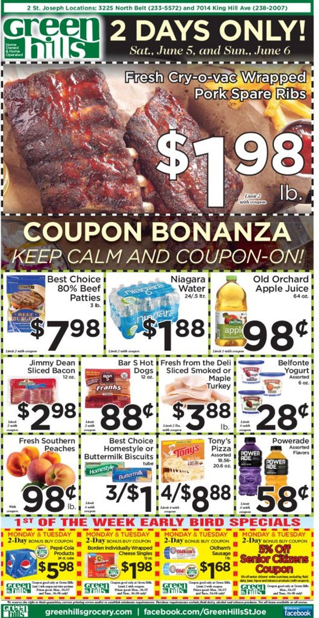 Green Hills Grocery Ad from 06/02/2021